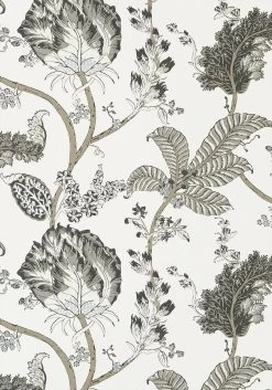 Kalamkari Vine Black And White AT78739