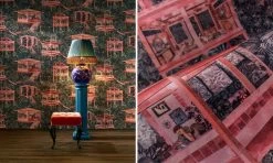 ARTE Palafitas Amazonia Azure-97582 7 ARTE Palafitas Amazonia Azure-97582 -Trendy Wanddecoratie Wereld arte arte palafitas amazonia azure 97582 2