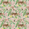 Catchii Tiger Jungle Powder Pink - W100113 -Trendy Wanddecoratie Wereld catchii tiger jungle powder pink w100113