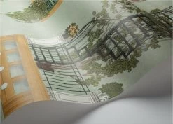 Cole And Son Alfaro Dark Ochre & Forest Green 117/4012 -Trendy Wanddecoratie Wereld cole and son cole and son alfaro dark ochre forest 2