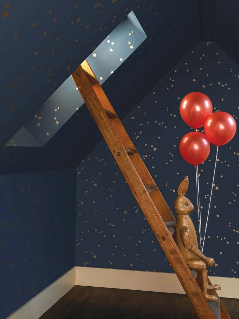 Stars Grey & White 103/3012 Behang 4 Stars Grey & White 103/3012 Behang - Afbeelding 2