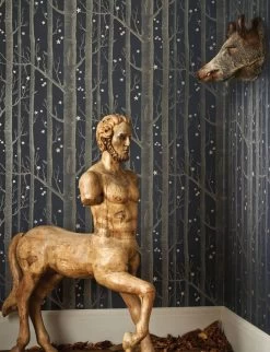 Woods & Stars Charcoal (Antraciet Grijs) 103/11053 -Trendy Wanddecoratie Wereld cole and son woods stars charcoal antraciet grijs 1