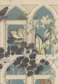 Josephine Munsey Abandoned Arches Celadon & Stone - JMW-100501 -Trendy Wanddecoratie Wereld josephine munsey josephine munsey abandoned arches 1