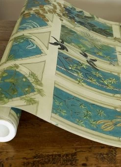 Josephine Munsey Abandoned Arches Celadon & Stone - JMW-100501 -Trendy Wanddecoratie Wereld josephine munsey josephine munsey abandoned arches 3