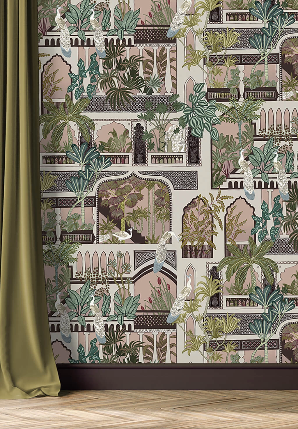 Josephine Munsey Peacock Arches Blush Pink - JMW-101101 5 Josephine Munsey Peacock Arches Blush Pink - JMW-101101 - Afbeelding 3