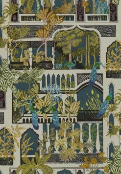 Josephine Munsey Peacock Arches Dark Teal - JMW-101121