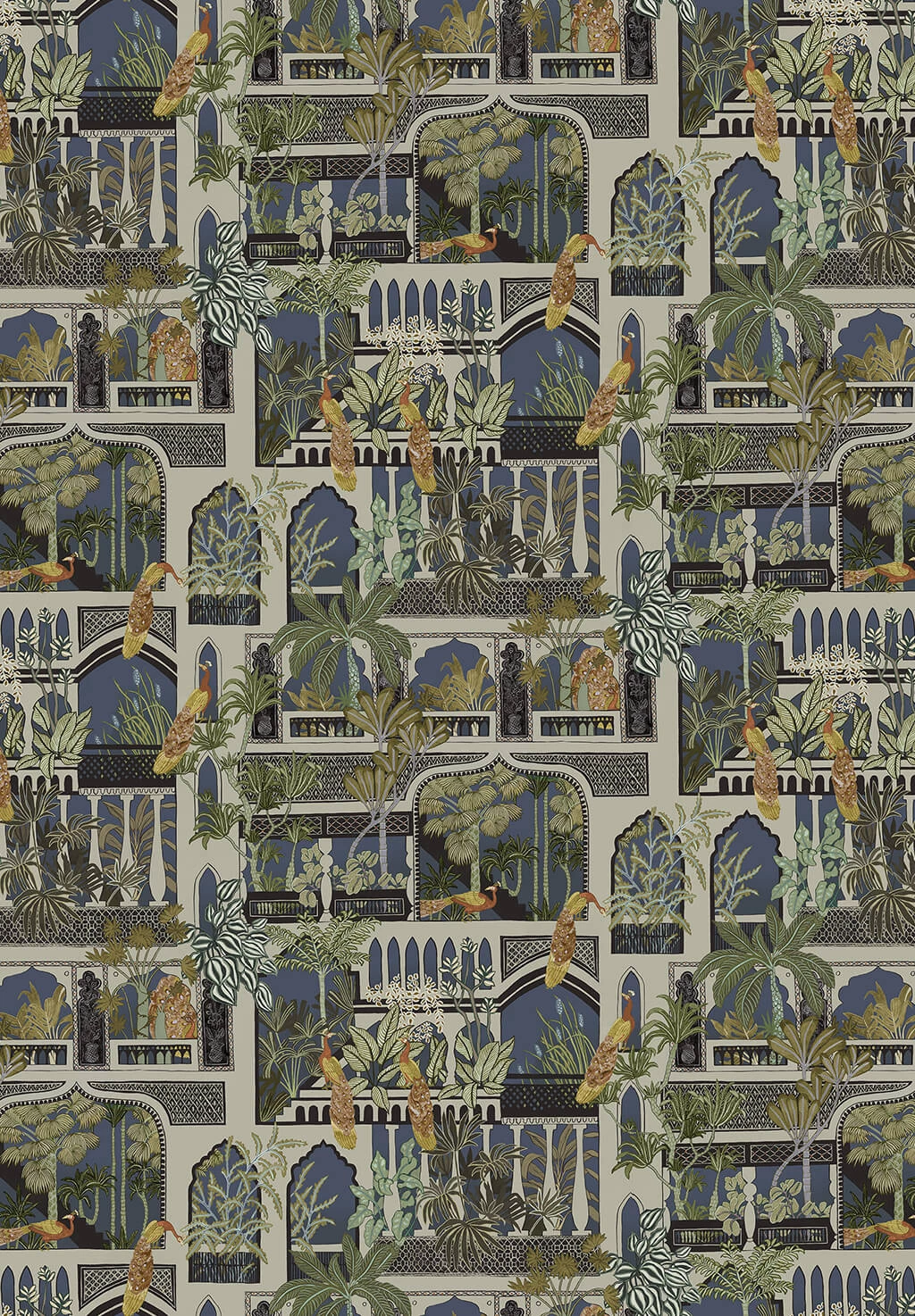 Josephine Munsey Peacock Arches Petrol - JMW-101131 4 Josephine Munsey Peacock Arches Petrol - JMW-101131 - Afbeelding 2