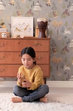 Majvillan Deep Forest Mystic Grey - 145-01 -Trendy Wanddecoratie Wereld majvillan majvillan deep forest mystic grey 145 01 2