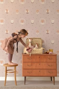 Majvillan Hearts Dusty Warm Lilac - 148-02 -Trendy Wanddecoratie Wereld majvillan majvillan hearts dusty warm lilac 148 02 2