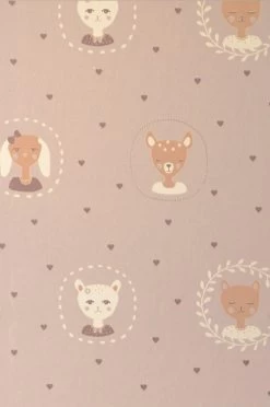 Majvillan Hearts Dusty Warm Lilac - 148-02