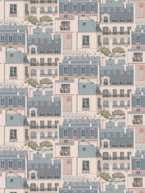 Manuel Canovas Les Toits Parijs Vert De Gris 3082/01 3 Manuel Canovas Les Toits Parijs Vert De Gris 3082/01