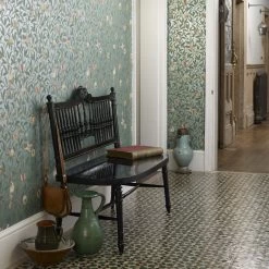 Morris & Co Bird & Pomegranate - 216815 (212540/216454) -Trendy Wanddecoratie Wereld morris co morris co bird pomegranate 216815 212540 1