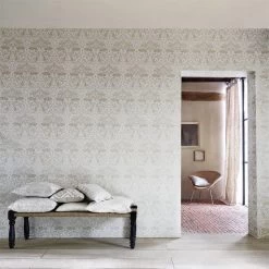 Morris & Co Pure Brer Rabbit Faded Sea Pink - 216533 -Trendy Wanddecoratie Wereld morris co morris co pure brer rabbit faded sea pin 2