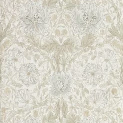 Morris & Co Pure Honeysuckle & Tulip Linen - 216526