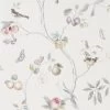 Sanderson Fruit Volière Crème/Multi - 216314 -Trendy Wanddecoratie Wereld sanderson sanderson fruit voliere creme multi 2163