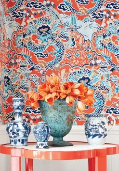 Thibaut Imperial Dragon - T14237 -Trendy Wanddecoratie Wereld thibaut thibaut imperial dragon t14237 2