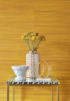 Thibaut Raffia Palm - T24069 -Trendy Wanddecoratie Wereld thibaut thibaut raffia palm t24069 1